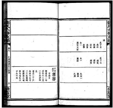 [张]张氏六修支谱_8卷首1卷_末1卷-张氏支谱 (湖南) 张氏六修支谱_九.pdf