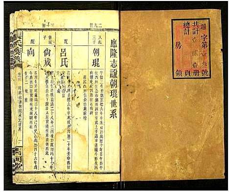 [张]张氏通谱_121册含13卷及卷附卷尾_世系谱甲乙编卷-版心题-张氏族谱 (湖南) 张氏通谱_二十七.pdf