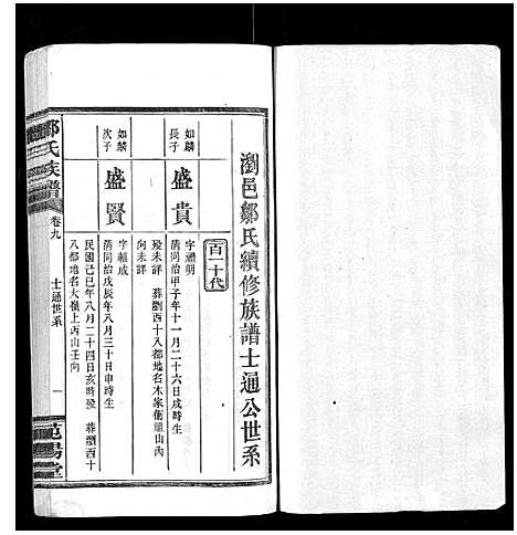 [邹]邹氏族谱_10卷 (湖南) 邹氏家谱_九.pdf