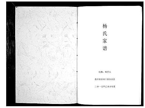 [杨]杨氏家谱_不分卷 (贵州) 杨氏家谱.pdf