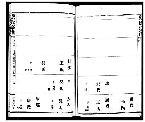 [蔡]蔡氏宗谱_22卷 (湖北) 蔡氏家谱_五.pdf