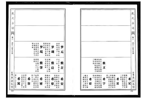 [戴]戴氏宗谱 (湖北) 戴氏家谱_三.pdf