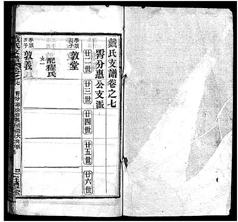 [戴]戴氏支谱_9卷首2卷 Zhi Pu (湖北) 戴氏支谱_八.pdf