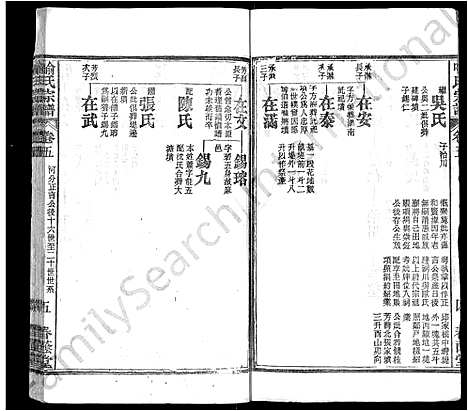 [喻]喻氏宗谱_24卷 (湖北) 喻氏家谱_五.pdf