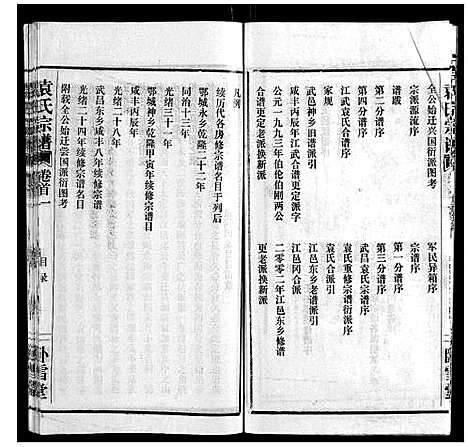 [袁]袁氏宗谱_10卷首2卷 (湖北) 袁氏家谱_一.pdf