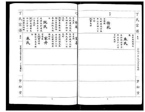 [丁]丁氏宗谱_24卷首1卷 (湖北) 丁氏家谱_四.pdf