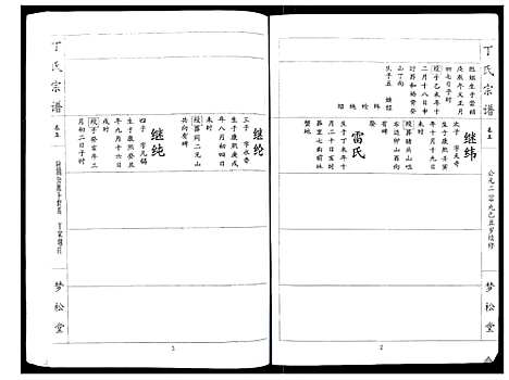 [丁]丁氏宗谱_24卷首1卷 (湖北) 丁氏家谱_五.pdf