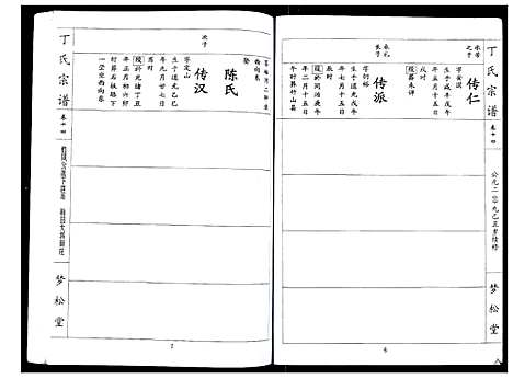 [丁]丁氏宗谱_24卷首1卷 (湖北) 丁氏家谱_十四.pdf