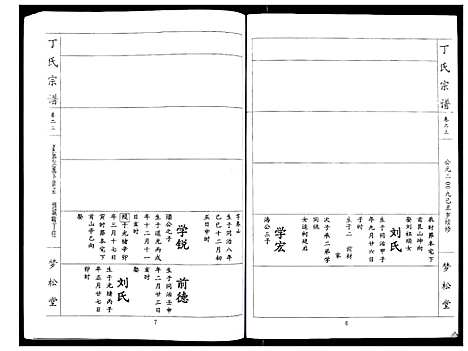 [丁]丁氏宗谱_24卷首1卷 (湖北) 丁氏家谱_二十三.pdf