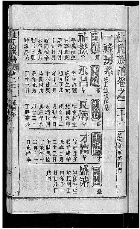 [杜]杜氏族谱_31卷首4卷-杜氏宗谱 (湖北) 杜氏家谱_十九.pdf