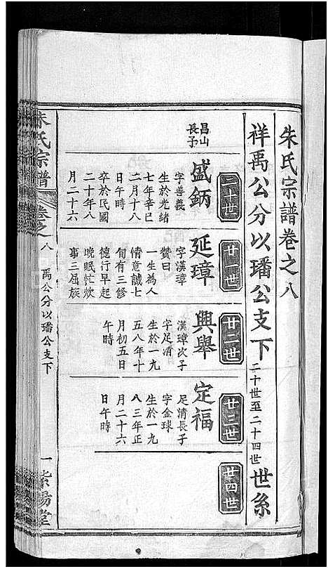 [朱]朱氏宗谱_12卷 (湖北) 朱氏家谱_二十.pdf