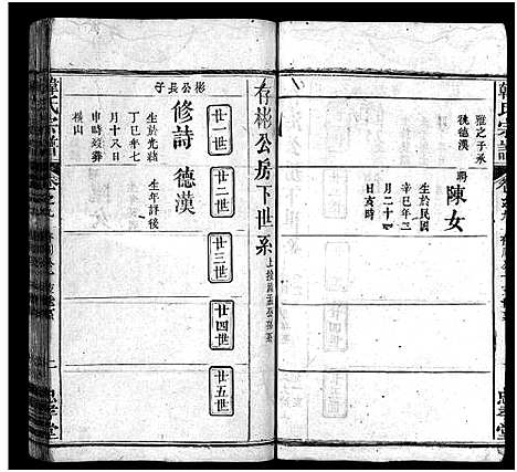 [韩]韩氏宗谱_9卷首1卷-韩氏宗谱 (湖北) 韩氏家谱_九.pdf