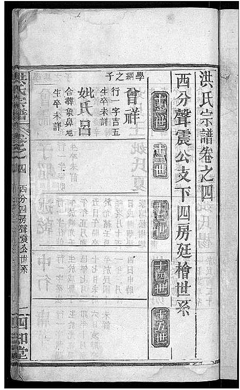 [洪]洪氏宗谱_6卷首2卷 (湖北) 洪氏家谱_六.pdf