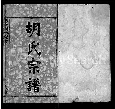 [胡]胡氏宗谱_9卷首4卷 (湖北) 胡氏家谱_一.pdf