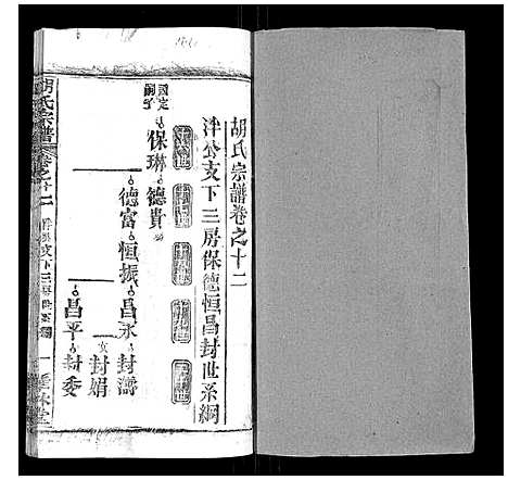 [胡]胡氏宗谱_28卷首5卷 (湖北) 胡氏家谱_十二.pdf