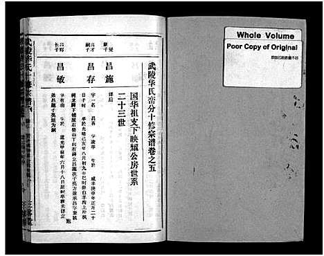 [华]武陵华氏十修宗谱_按房分卷-Wu Ling Hua Shi Shi Xiu_华氏宗谱_武陵华氏十修宗谱 (湖北) 武陵华氏十修家谱_十一.pdf