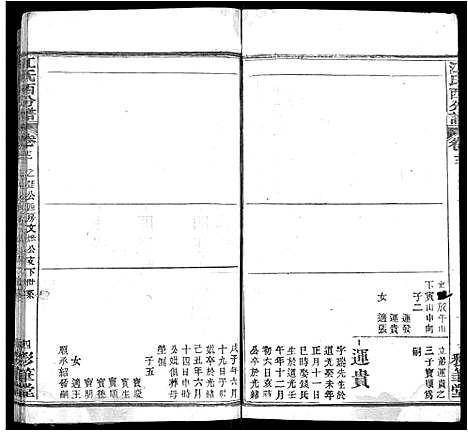 [江]江氏西分谱_15卷首3卷-江氏宗谱_冈邑江氏西分宗谱 (湖北) 江氏西分谱_三.pdf