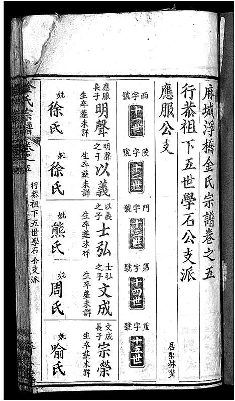 [金]麻城金氏续修宗谱_44卷首11卷-麻城浮桥金氏宗谱_Ma Cheng Jin Shi_金氏宗谱 (湖北) 麻城金氏续修家谱_十五.pdf