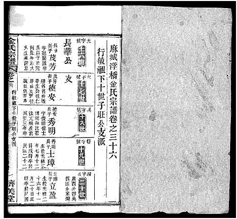 [金]麻城金氏续修宗谱_44卷首11卷-麻城浮桥金氏宗谱_Ma Cheng Jin Shi_金氏宗谱 (湖北) 麻城金氏续修家谱_四十六.pdf