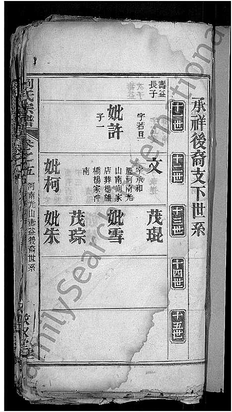 [刘]刘氏宗谱_残卷-安邑刘氏宗谱 (湖北) 刘氏家谱_一.pdf