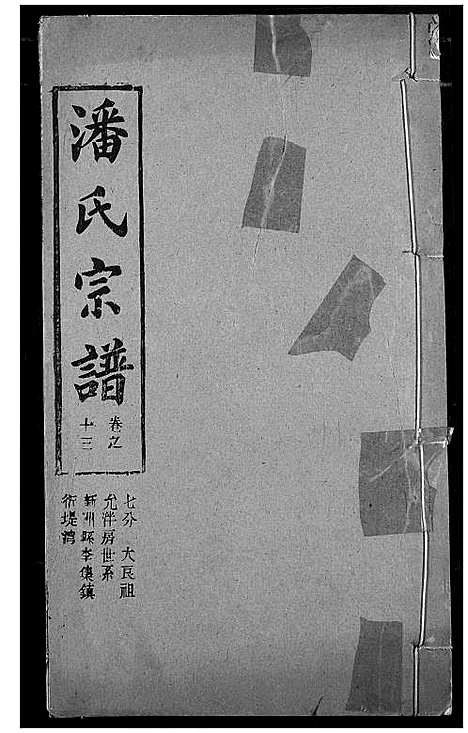 [潘]潘氏宗谱 (湖北) 潘氏家谱_二十一.pdf