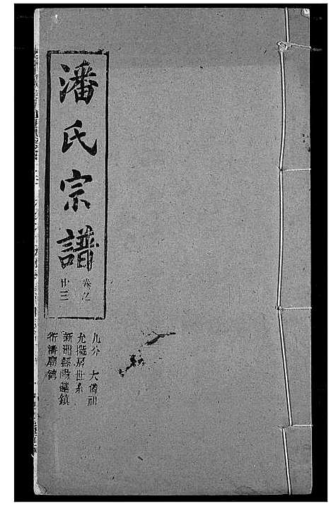 [潘]潘氏宗谱 (湖北) 潘氏家谱_三十一.pdf