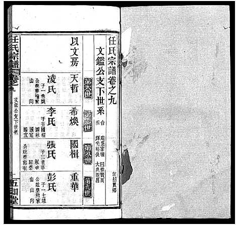 [任]任氏宗谱_20卷首4卷 (湖北) 任氏家谱_十三.pdf