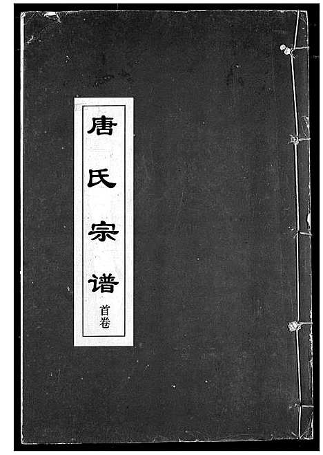 [唐]唐氏宗谱 (湖北) 唐氏家谱_一.pdf