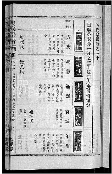 [万]万氏宗谱_38卷首3卷 (湖北) 万氏家谱_三十三.pdf