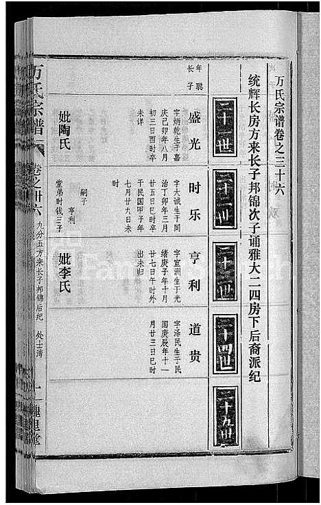 [万]万氏宗谱_38卷首3卷 (湖北) 万氏家谱_三十九.pdf