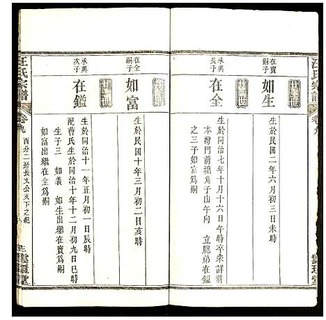 [汪]汪氏宗谱 (湖北) 汪氏家谱_八.pdf