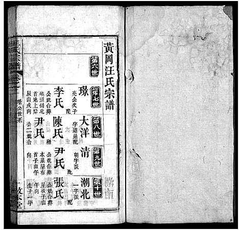 [汪]汪氏宗谱_10卷首2卷-冈邑汪氏宗谱 (湖北) 汪氏家谱_四.pdf