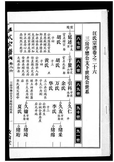 [汪]汪氏宗谱_38卷首4卷 (湖北) 汪氏家谱_二十六.pdf