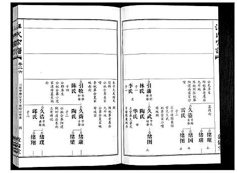 [汪]汪氏宗谱_38卷首4卷 (湖北) 汪氏家谱_二十六.pdf