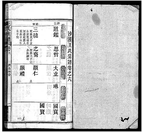 [王]王氏族谱_21卷首4卷-Wong Shi_沙溪王氏族谱 (湖北) 王氏家谱_十.pdf