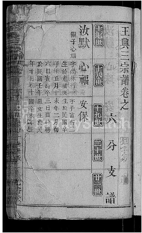 [王]王兴三宗谱_卷数不详 (湖北) 王兴三家谱_六.pdf