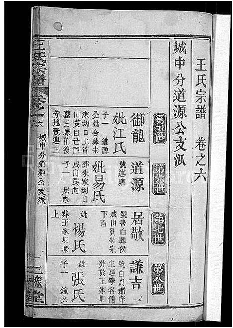 [王]王氏宗谱_6卷首1卷 (湖北) 王氏家谱_六.pdf