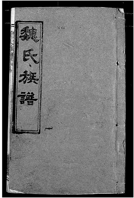 [魏]魏氏宗谱 (湖北) 魏氏家谱.pdf