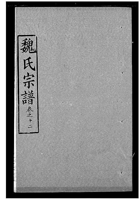 [魏]魏氏宗谱 (湖北) 魏氏家谱_十二.pdf