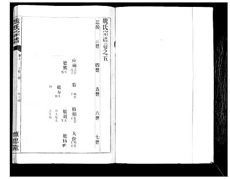 [魏]魏氏宗谱_13卷 (湖北) 魏氏家谱_五.pdf