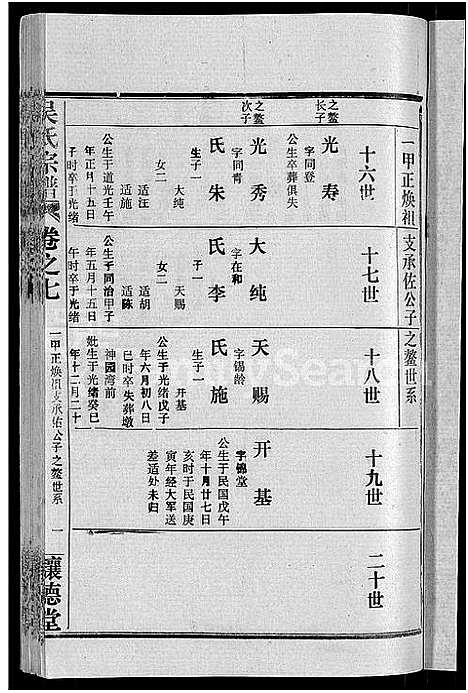 [吴]吴氏宗谱_30卷首末各2卷 (湖北) 吴氏家谱_三十四.pdf