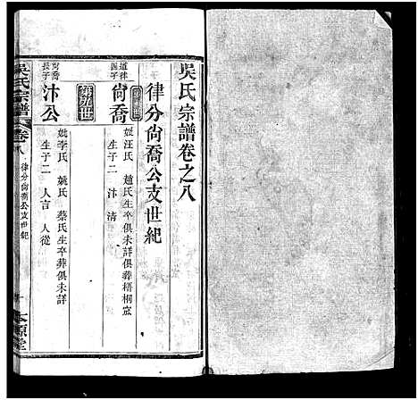 [吴]吴氏宗谱_32卷-吴氏续修宗谱-吴氏宗谱 (湖北) 吴氏家谱_六.pdf