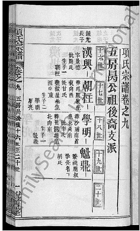 [项]项氏宗谱_17卷首1卷 (湖北) 项氏家谱_二.pdf