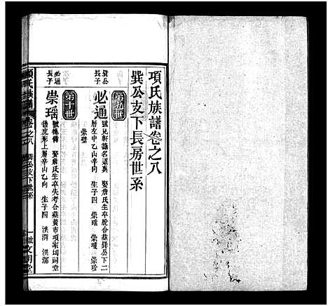 [项]项氏族谱_10卷_含首1卷 (湖北) 项氏家谱_九.pdf