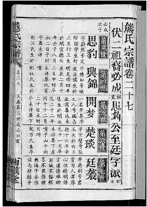 [熊]熊氏宗谱_47卷首5卷 (湖北) 熊氏家谱_二十六.pdf