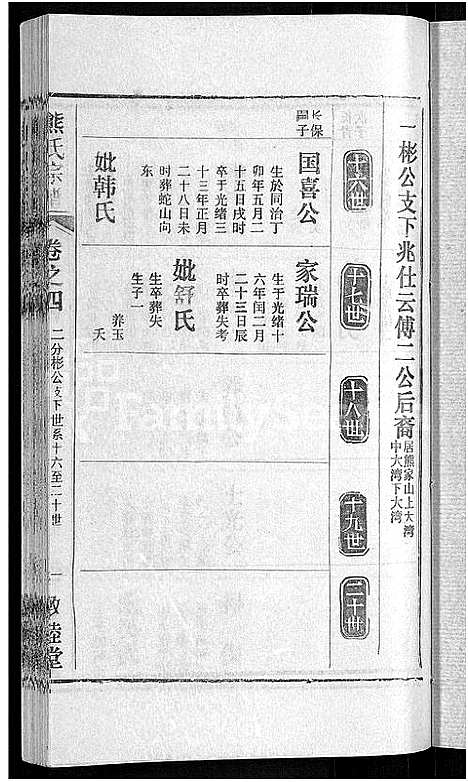 [熊]熊氏宗谱_各房分卷 (湖北) 熊氏家谱_十五.pdf