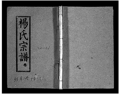 [杨]梅峰杨氏宗谱_Mei Feng Yang Shi_杨氏宗谱_杨氏八修宗谱 (湖北) 梅峰杨氏家谱_九.pdf