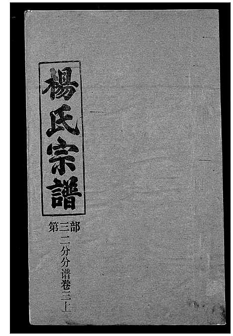 [杨]杨氏宗谱 (湖北) 杨氏家谱_九.pdf