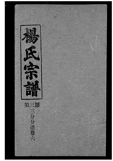 [杨]杨氏宗谱 (湖北) 杨氏家谱_十九.pdf