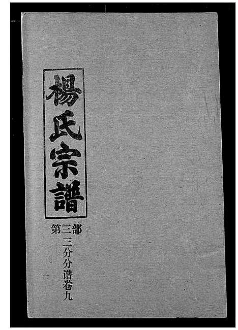 [杨]杨氏宗谱 (湖北) 杨氏家谱_二十二.pdf